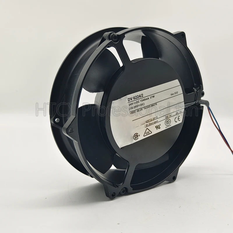 New DV6224/2 24V 1540ma 37W Fan