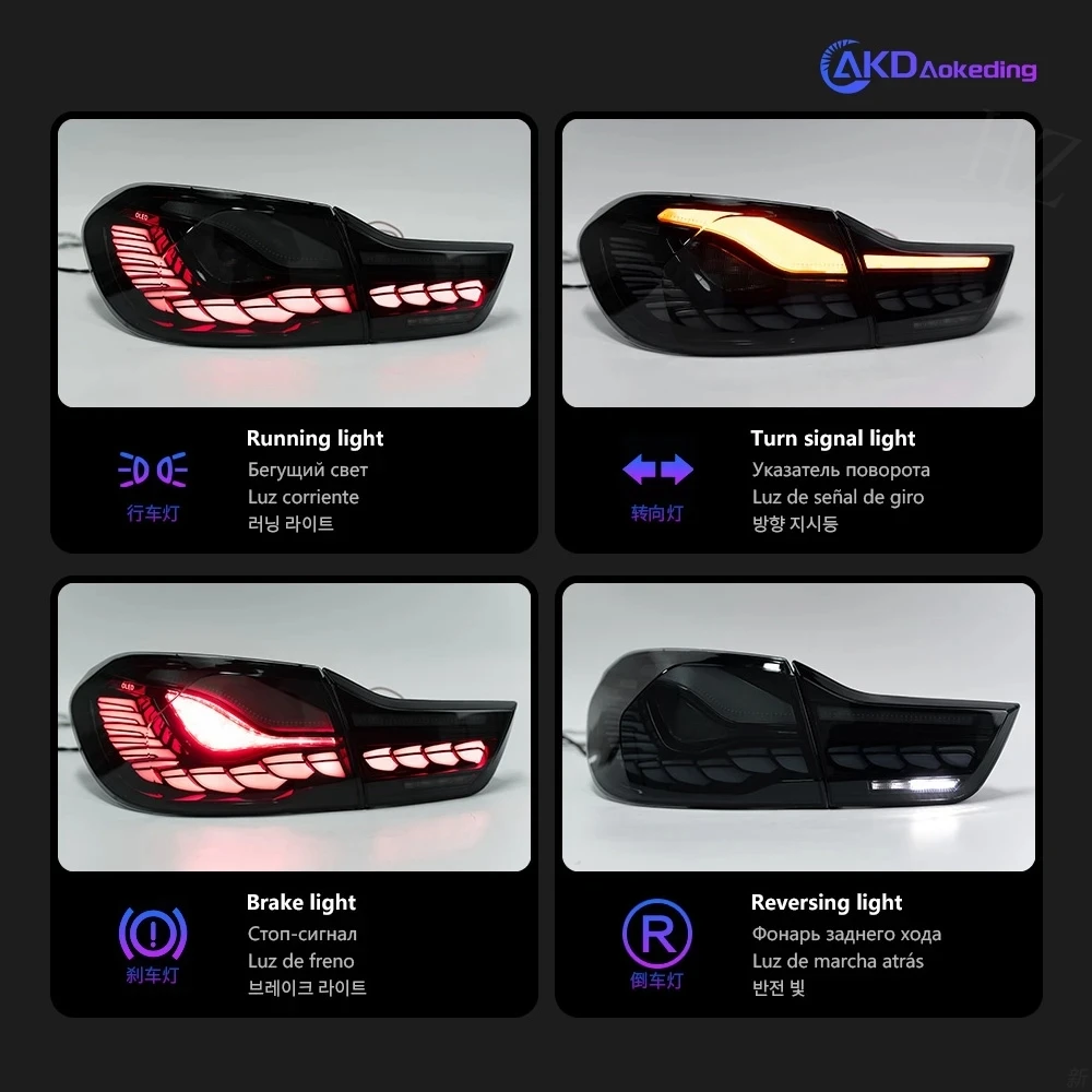 Tail Light For BMW F32 2013-2020 F82 M4 GTS Design автомобильные товары Rear Lamp LED F36 M4 GTS 428i 435i Taillights