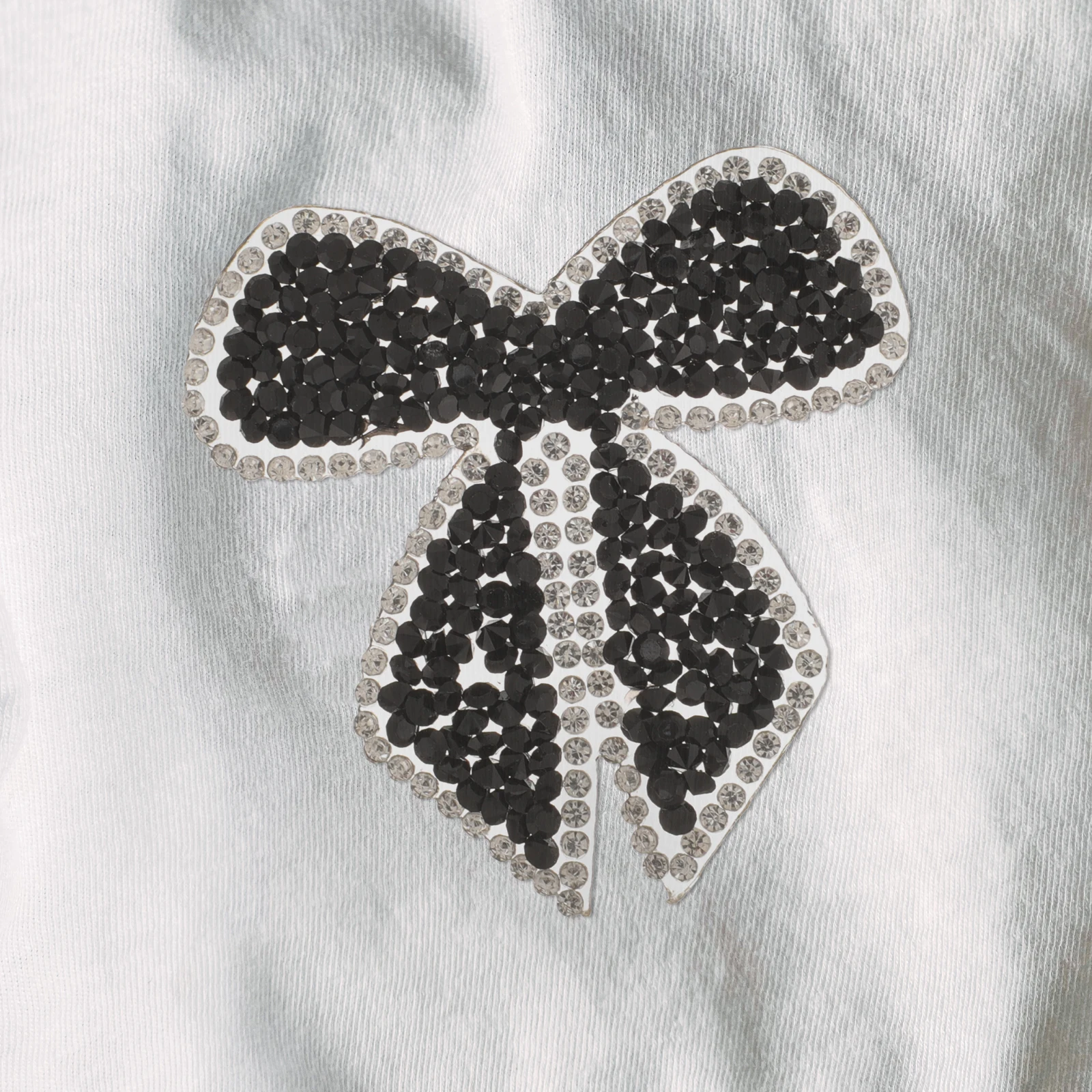

Hot Melt Adhesive Cloth Stickers Iron on Patches Bride Bowknot Appliques Embroidered Patch Resin DIY Repair