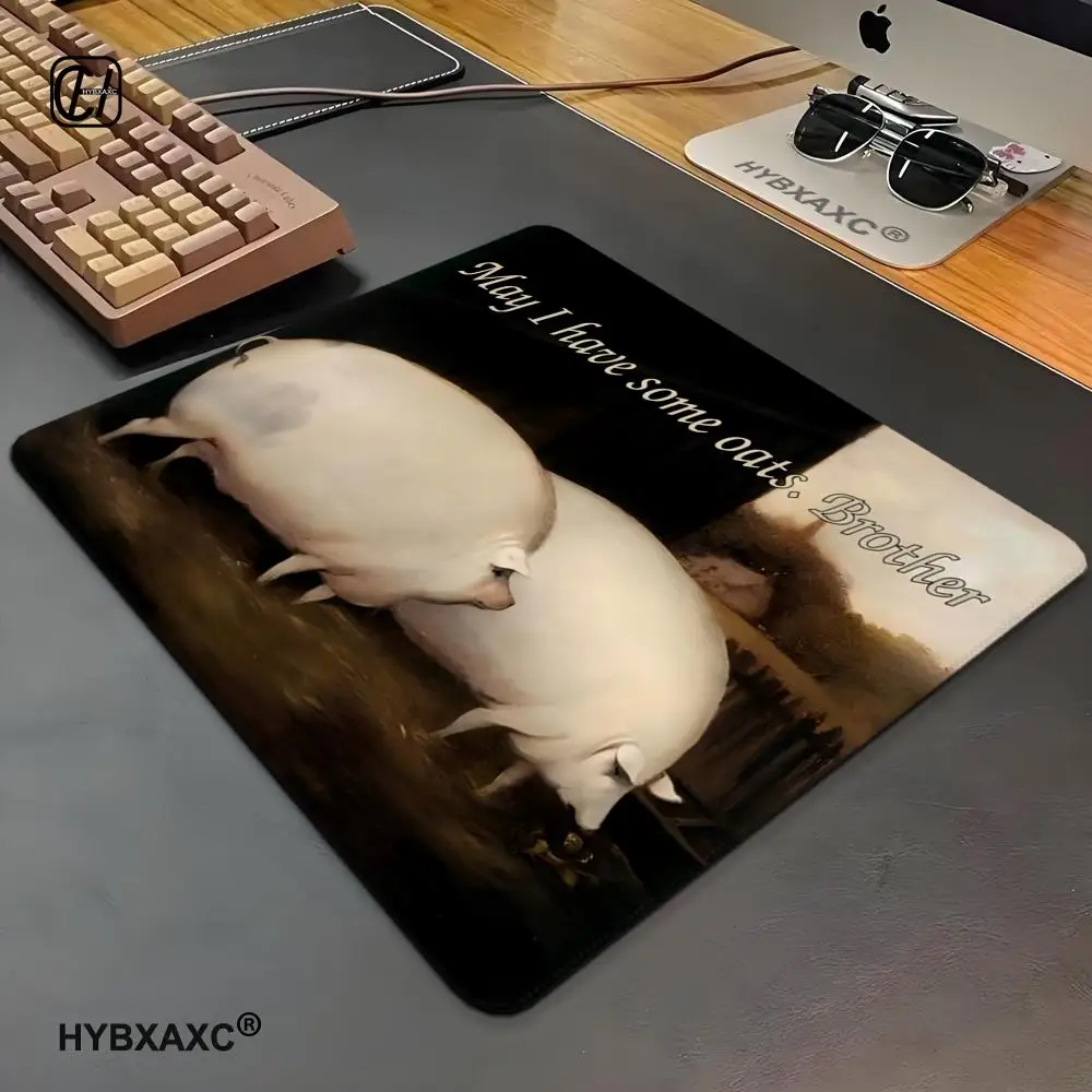 Brother May Have Some Oats? Meme Office Mousepad Kawaii Desk Accessories Gaming Pc Desk Pad Mouse Pads Desktop Setup Mouse Mat