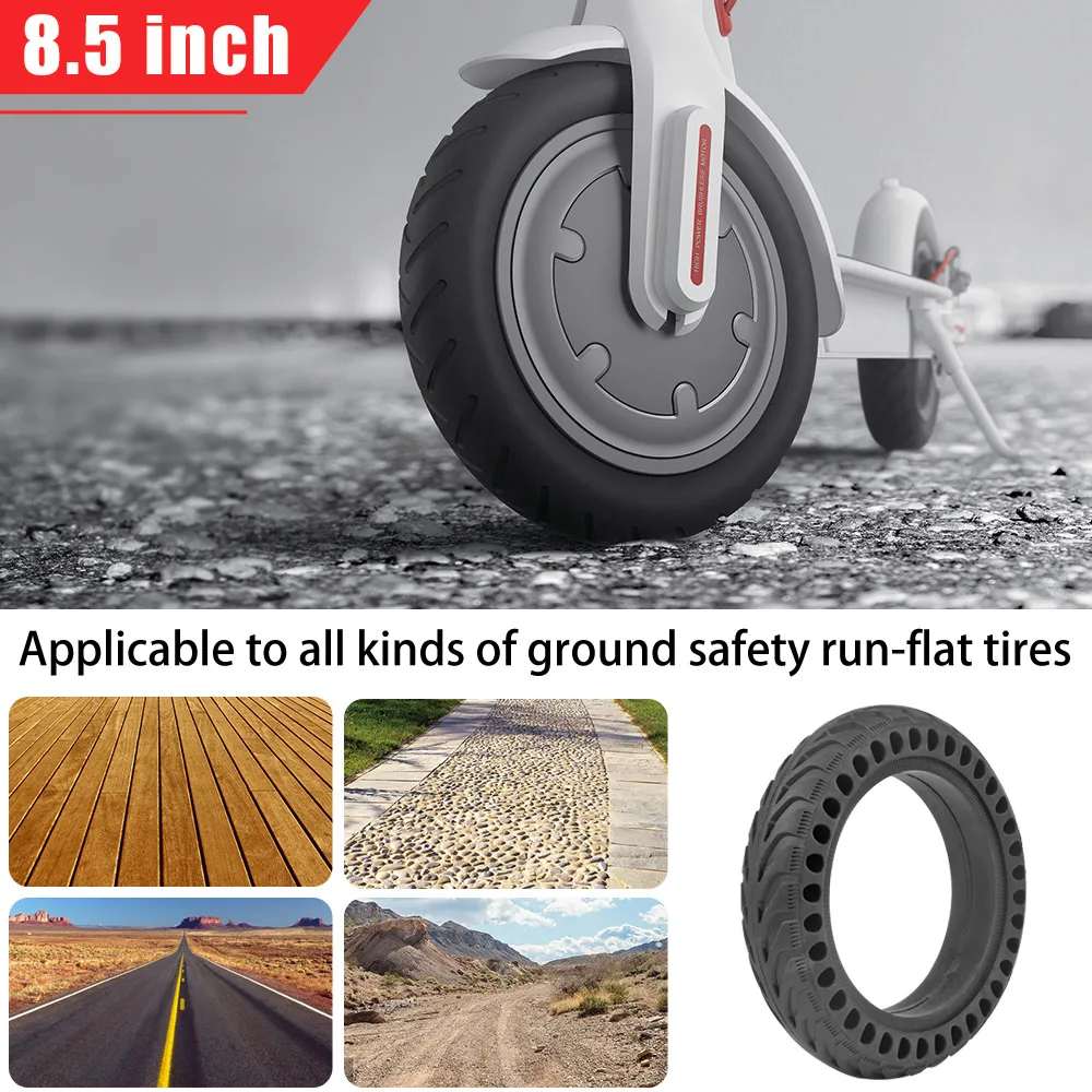 8.5 inch Tyre for Xiaomi M365 1S Pro Pro2 MI 3 Kick Scooter Electric Scooter Rubber Solid Tire Anti-puncture Damping Tyres