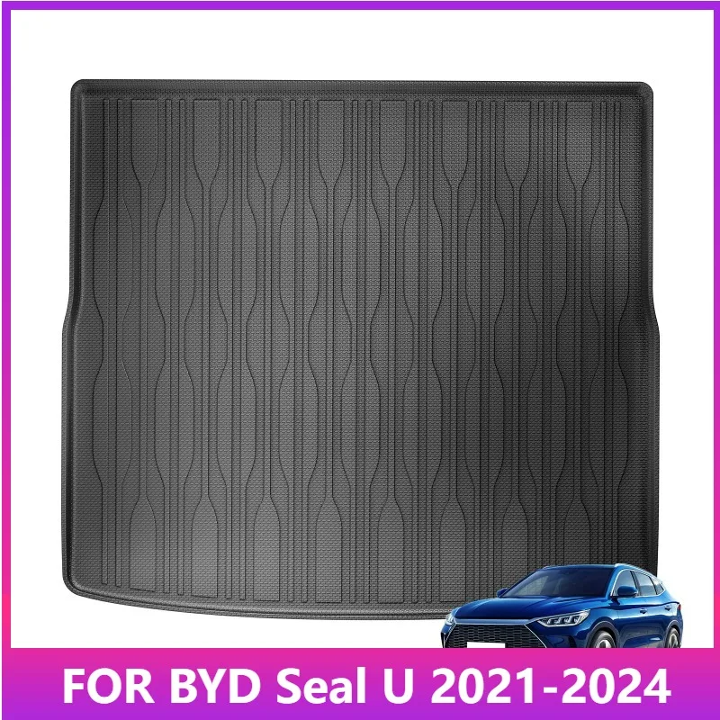 

Floor Mats for BYD Song Plus EV/DMI Sealion 6 for BYD Seal U 2021-2024 Car Cargo Liner Trunk Pad TPE 3D Accessories Black