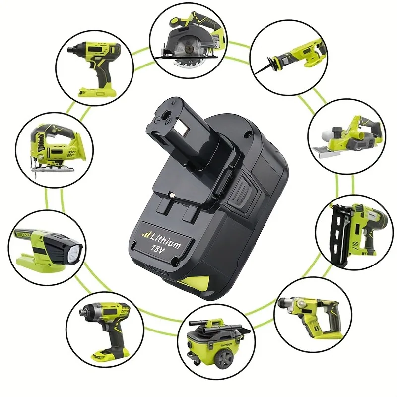 

1pc 18V 5000mAh Li-ion High-Capacity Battery Replacement Cordless Drill Tools,Rechargeable, Long-Lasting Power for DIY Projects