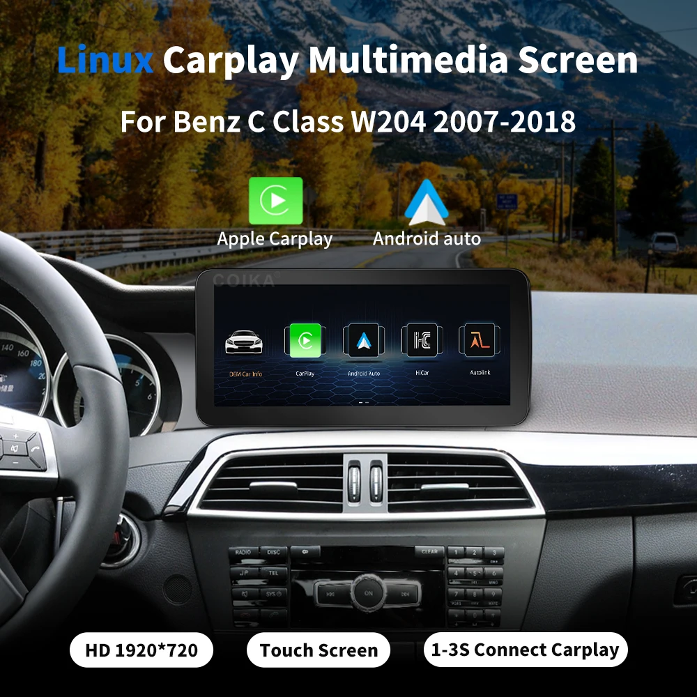 Fabrik Preis Linux Auto Radio Stereo Multimedia Für Mercedes Benz C W204 W205 GLC X253 2007-2018 Auto video Player Touchscreen – Detail 5