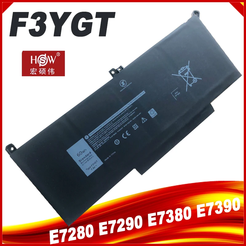 Imagem -01 - Bateria do Portátil F3ygt 60wh para Dell Latitude 12 13 14 7280 7290 7380 7390 7480 7490 E7280 E7290 E7380 bateria do portatil f3ygt 60wh para dell latitude 12 13 14 7280 7290 7380 7390 7480 7490 e7280 e7290 e7380 01