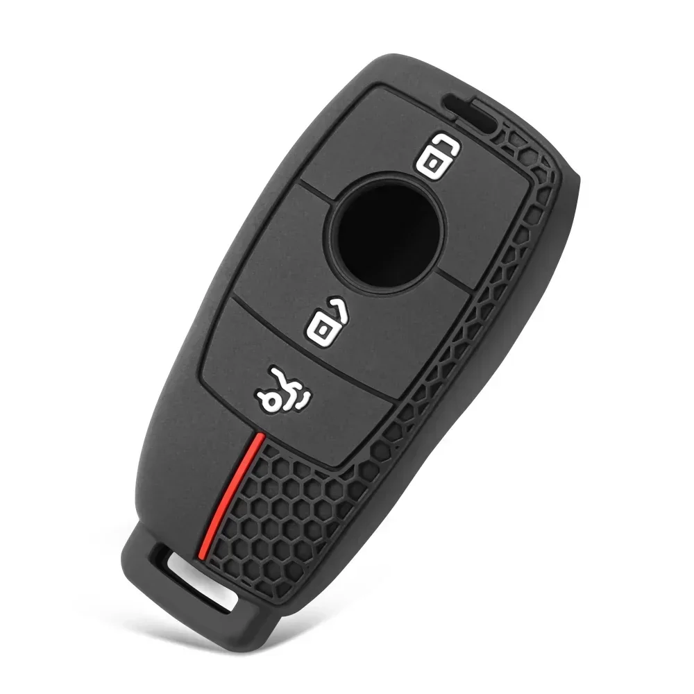 Silicone Car Remote Key Case Cover for Mercedes Benz A C E S G Class GLC CLE CLA GLB GLS W177 W205 W213 W222 X167 AMG image 5