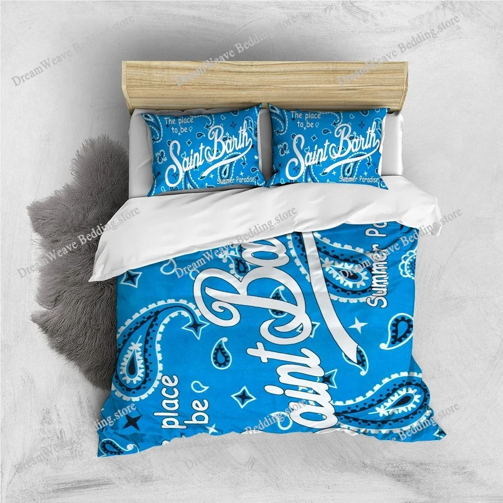 

MC2 S-Saint B-Barth Duvet Cover Set Home Style Bedding Soft Laundry Cotton Bed Student Dormitory Gift