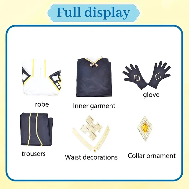 Morax Zhong Li Cosplay Genshin Impact Cosplay Costume Uniform  Anime Halloween Costumes for Men Game