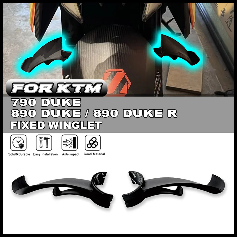

Для KTM 790 DUKE 890 DUKE/R мотоцикла, крылышко, боковая прижимная сила, голый спойлер, фиксированный обтекатель, дефлектор крыла GP, аксессуары