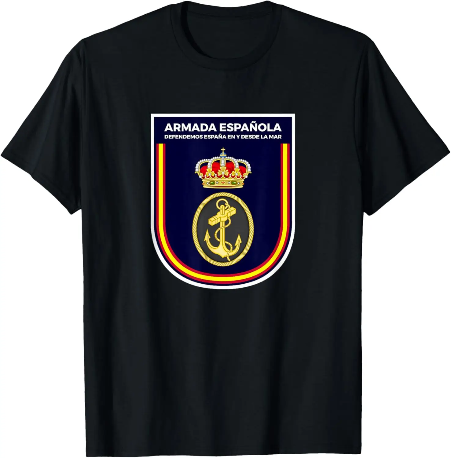 

Emblema Armada Española - Símbolo Ejército Español Honor Camiseta T-shirt Sleeve Casual 100% Cotton Shift