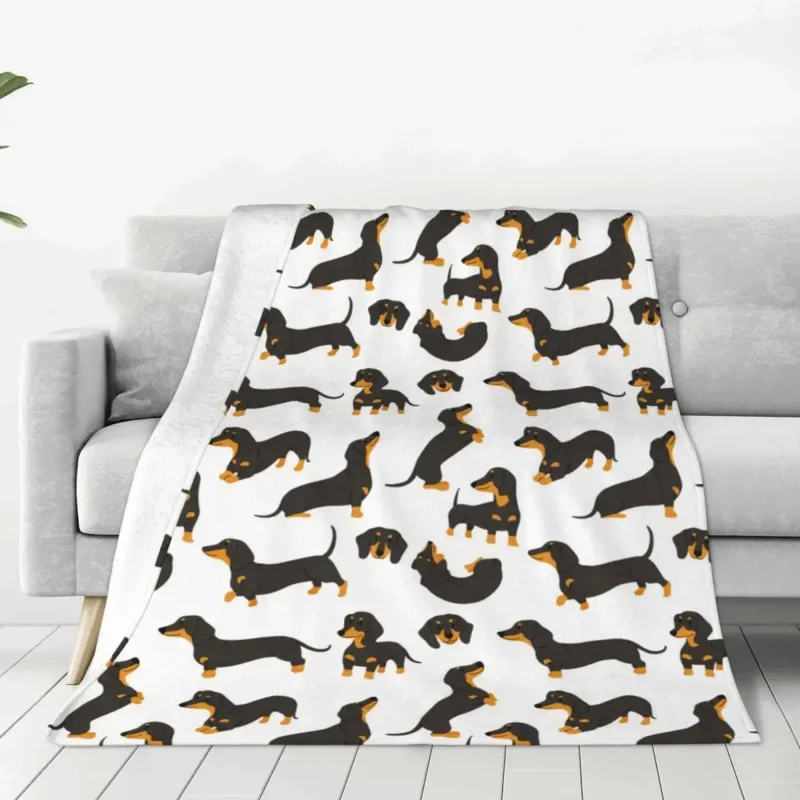 

Badger Dog Cover Gift for Animal Dog Lover Flannel Throw Blanket Summer Decoration Lightweight Bedspreads