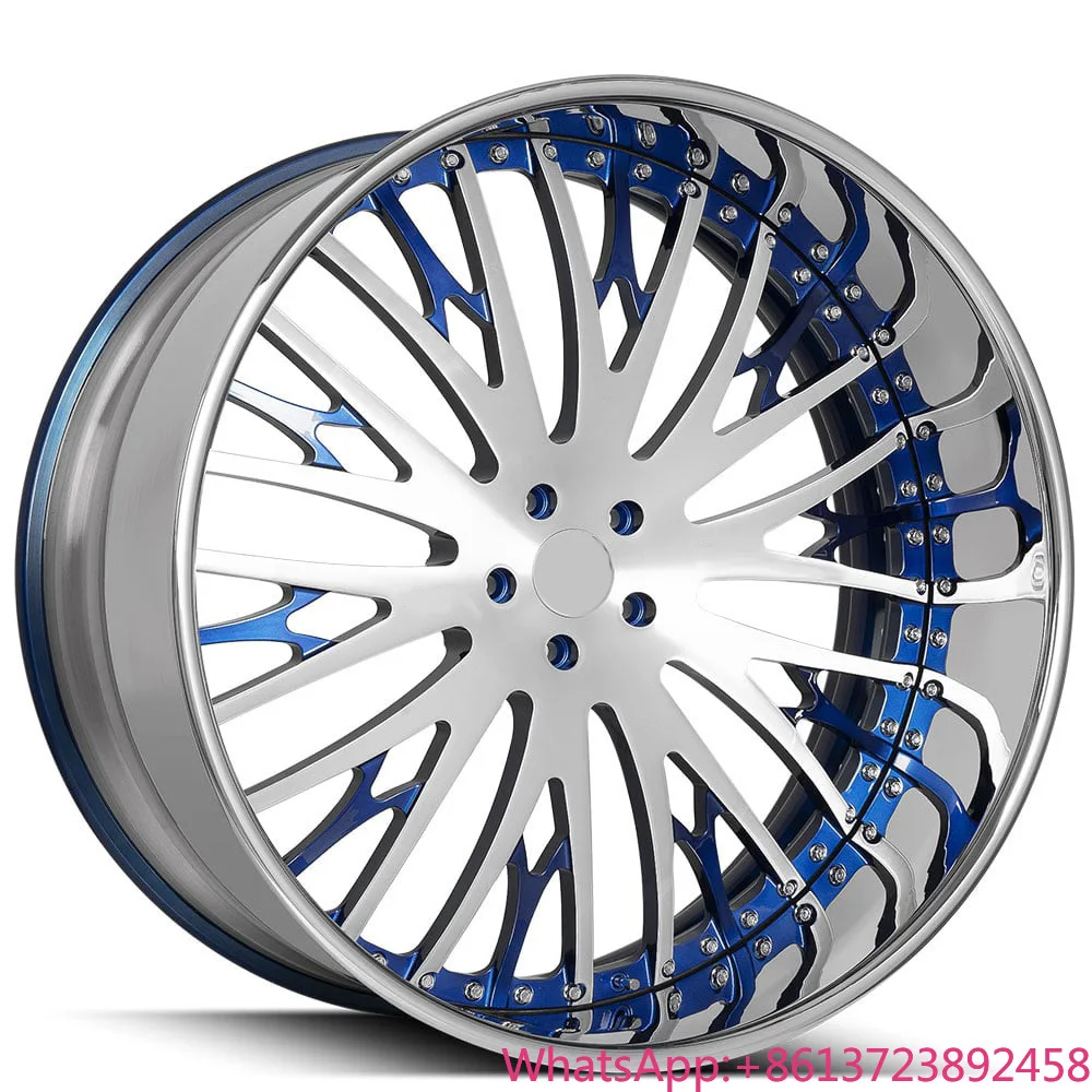 

5X112 5X108 5x114.3 White Middle Plate Two-piece Alloy Forged Wheels Are Suitable for 18-24 Inch Alloy Car Wheels