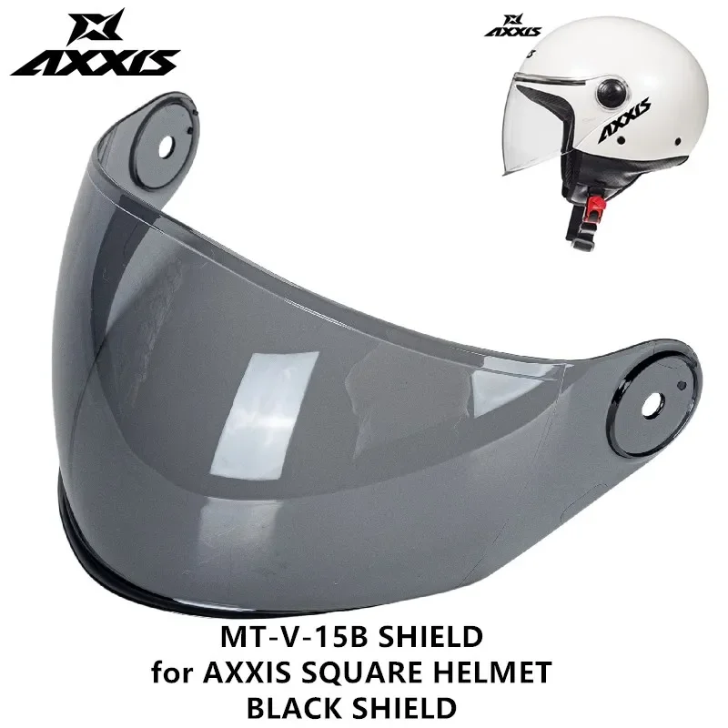 Protector de repuesto para casco AXXIS, protector de cara abierta cuadrada, original, MT-V-15/15B