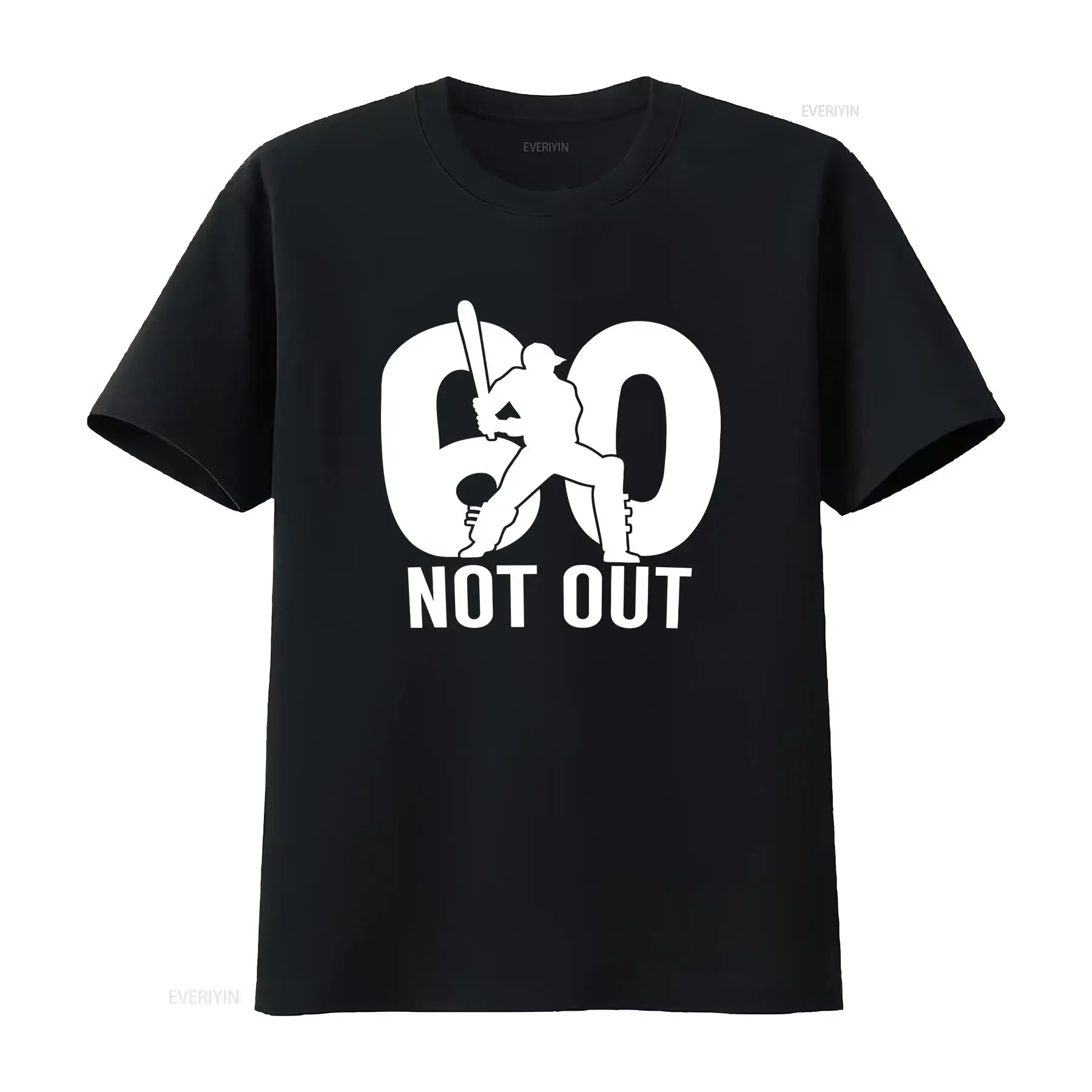 Mens 60 Not Out Cricket T Shirt Funny Lockdown 2021 Birthday s For Him 60th vintage Washed Stylish designer clothes Stretched