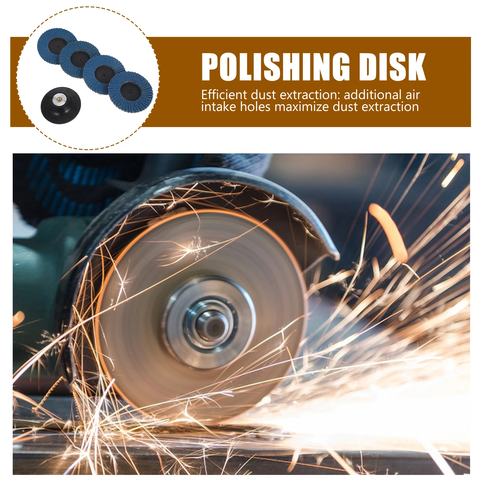 

1 Set Sanding For Grinder Abrasive Disc High Efficiency Polishing Replacement Wheel For Drill Bench Grinder Versatile