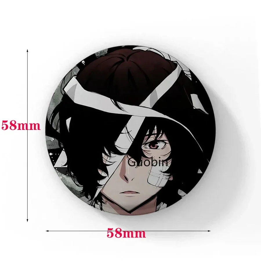 Spille da bavero fatte a mano Bungo Stray Dogs spille Manga Figure Cosplay Badge zaino fai da te vestiti gioielli accessorio bottone Pin