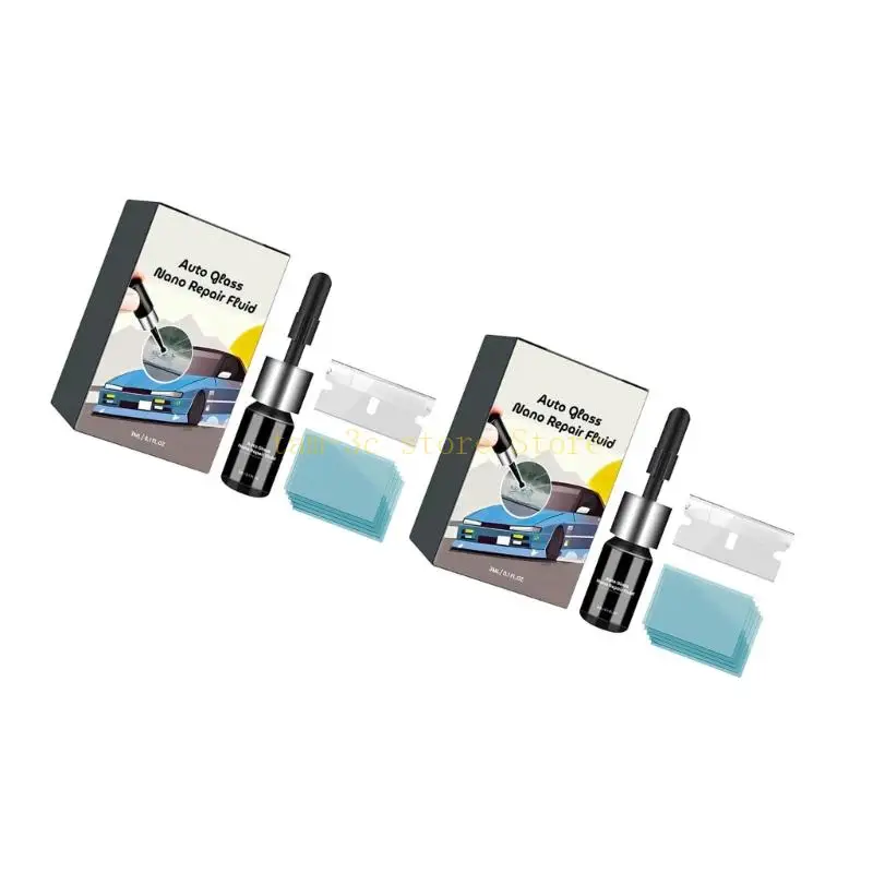 ชุดซ่อมกระจกรถยนต์ด้วยของเหลวนาโนสำหรับซ่อมแซมกระจกรถยนต์สำหรับการเดินทางในแต่ละวัน D0UA