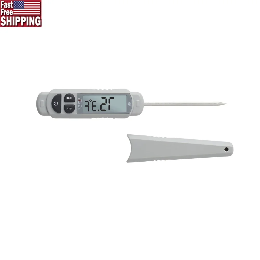

Waterproof Digital Pen Meat Thermometer Instant Read Accurate Cooking Tool with Hold Feature LCD Display Durable Construction