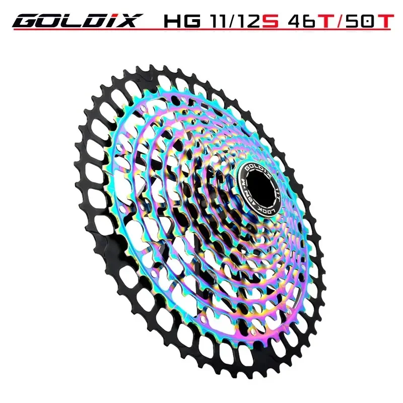 

GOLDIX MTB 11/12speed Cassette HG Standard 11-46T 11-50T Ultralight CNCIntegrated Molding 11/12s Sprocket Ultimate cycling bike