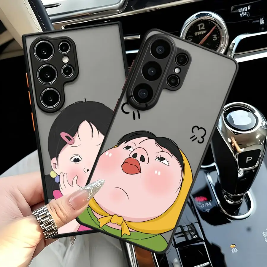 Cartoon Cute Child Case for Samsung Galaxy S26 S23 FE S20 FE S22 S25 Ultra S21 S24 Plus Note 20 Ultra 10+ Funda Back Phone Cover