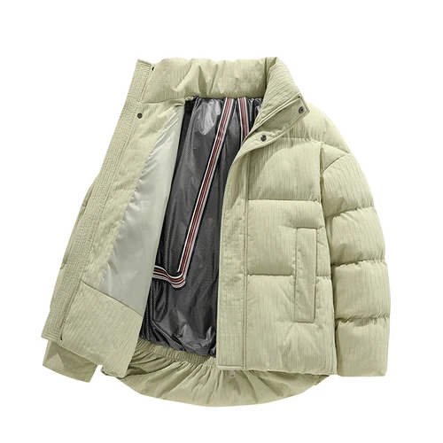 남성용 겨울 재킷 패션 코튼 패딩 재킷, 그래핀 자체 발열 두꺼운 따뜻한 파카, 방풍 방수 루즈 코트 