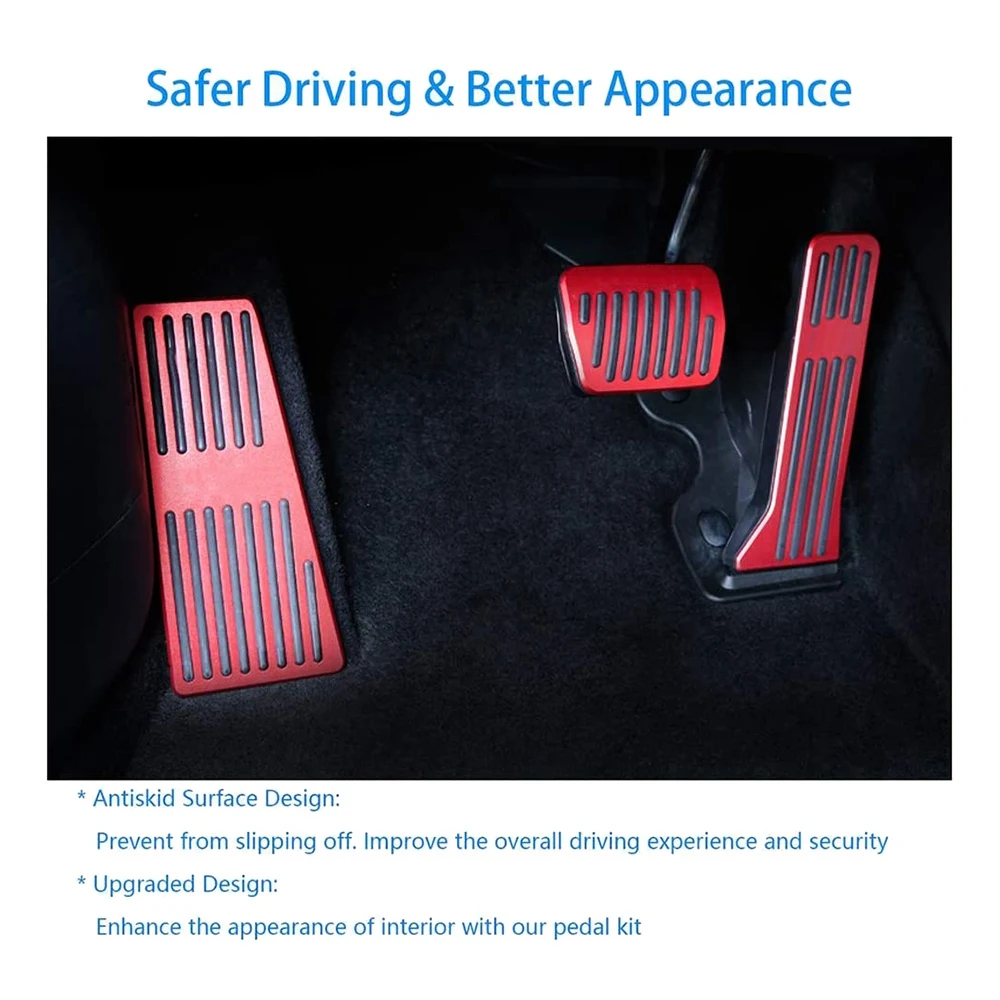 المضادة للانزلاق لا الحفر الفرامل الغاز مسرع الراحة القدم وسادة الدواسة يغطي ل 2 3 6 -3 -4 -5 -9