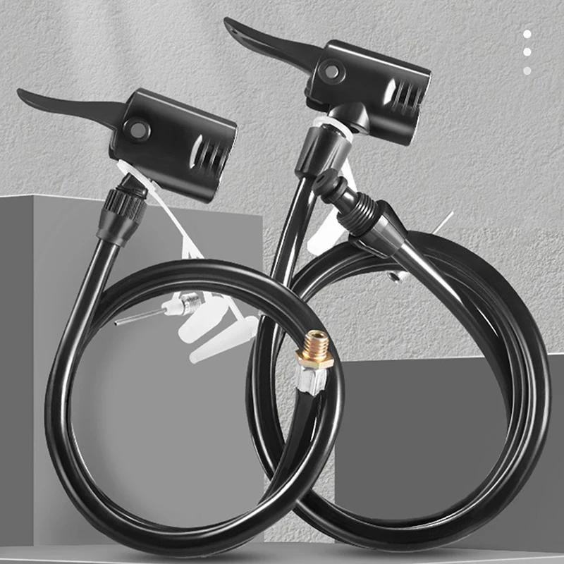 

70/80/120CM Bike Air Pump Extension Tube Pump Bicycle Hose Air Pump Connector Bike Air Pump Tire Inflator Nozzles Accessories