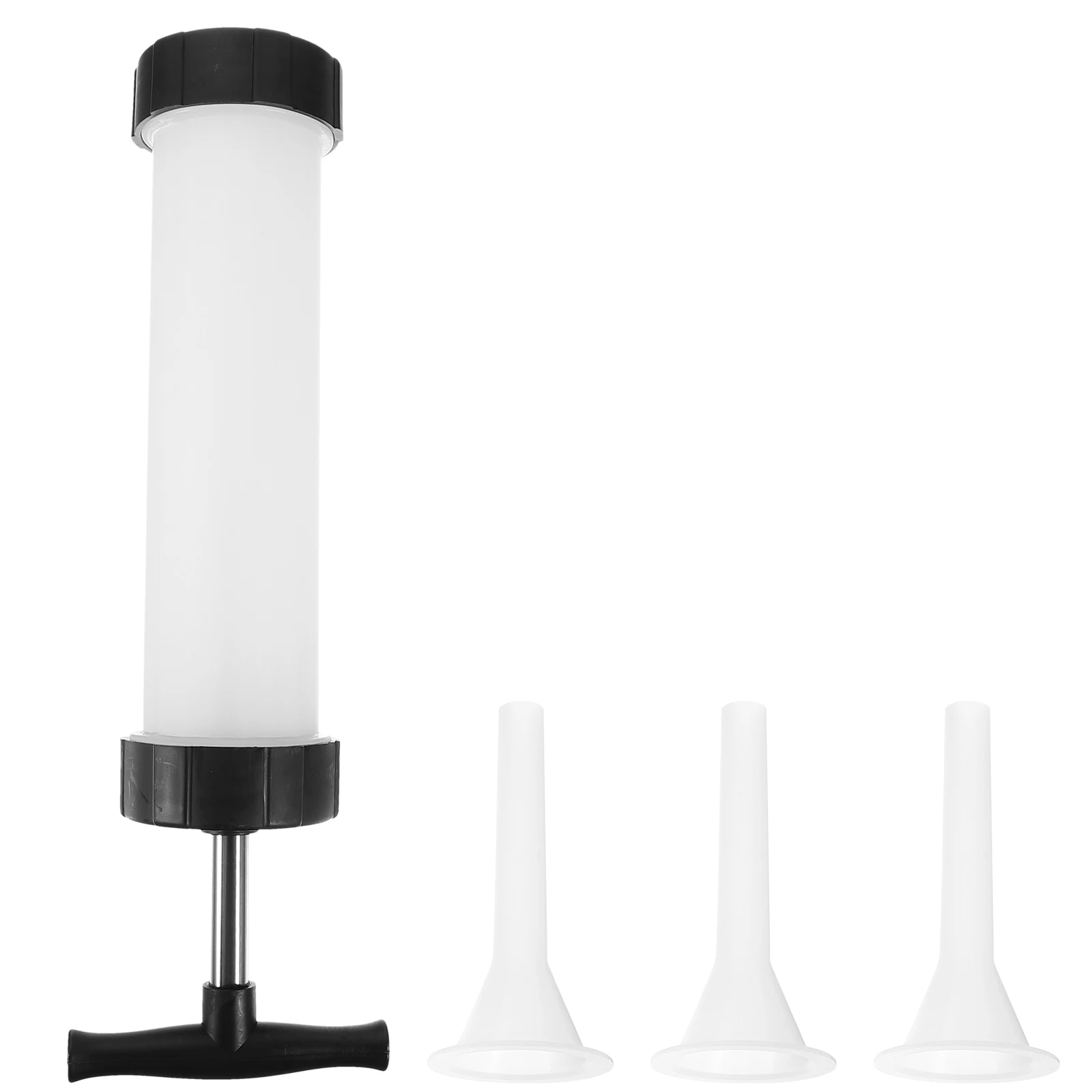 

Sausage Stuffer Tool Stainless Steel Manual Homemade Filler Tube Easy Pour Meat Funnel Press Design Comfortable H