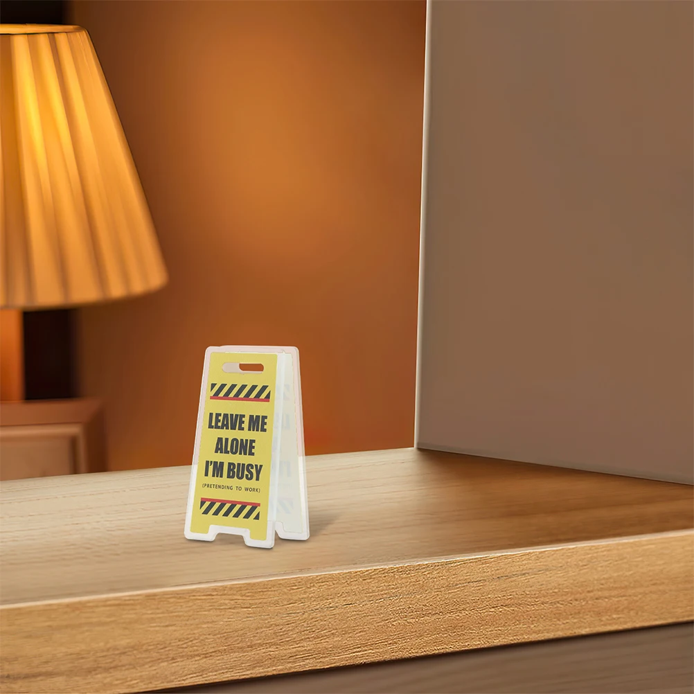 

5Pcs Double Sided Memo Clip Holder Acrylic Desk Stand Funny Office Note Holder Cool Cubicle Decor Card Clip for Men Women