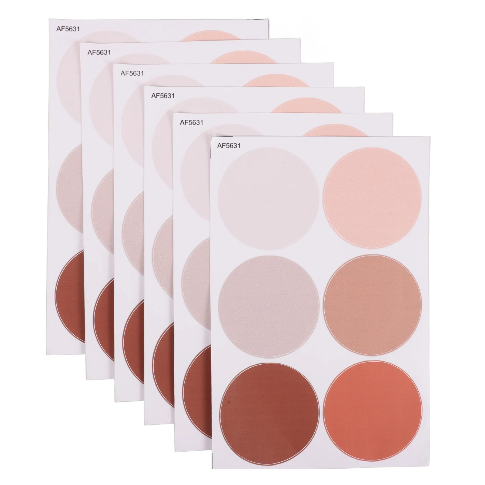 

6 Sheets Round Dot Wall Decals Decorative Stickers for Bedroom Girls Living Room Office Peel Stick Removable Wall Decal