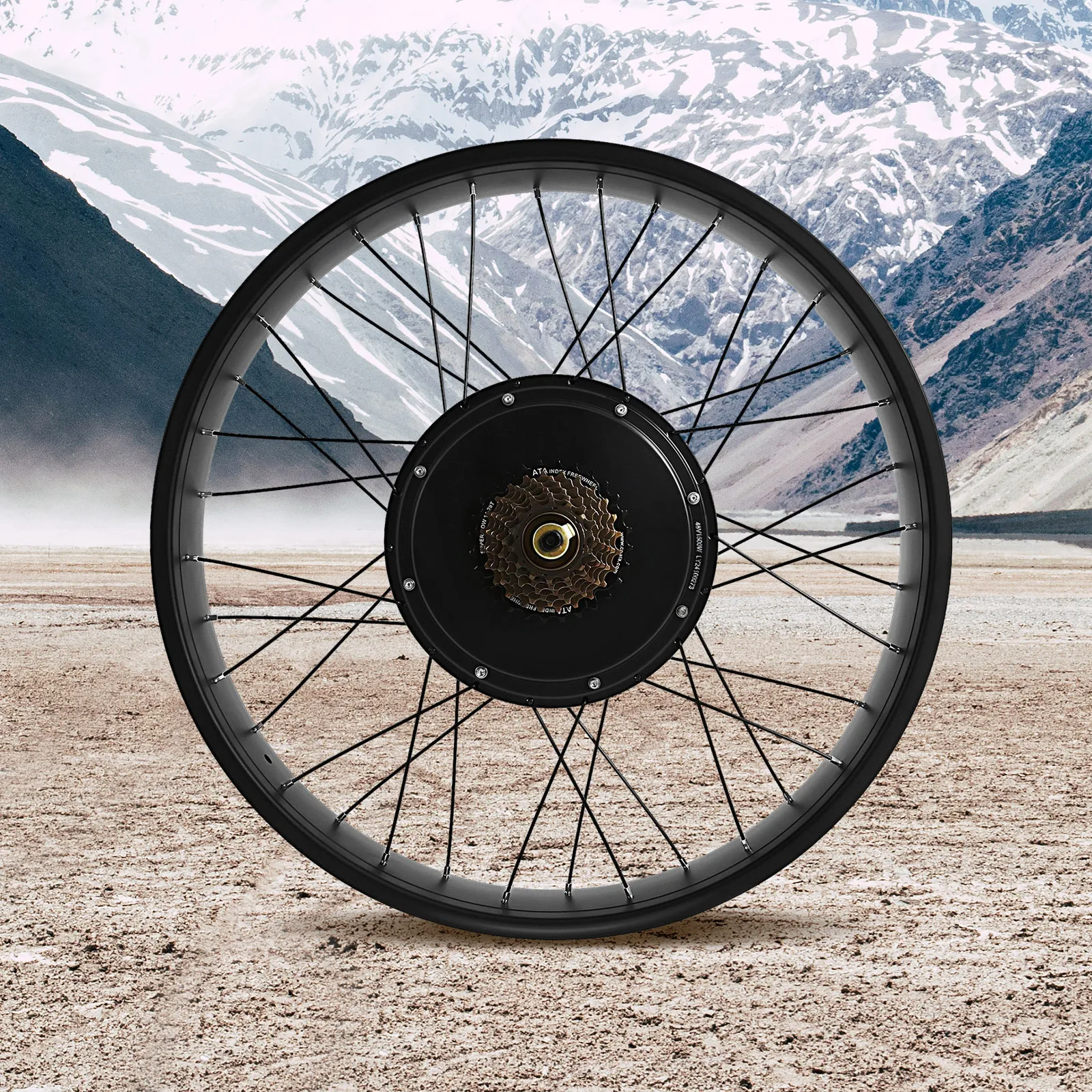 طقم تحويل دراجة كهربائية 26 بو - مراجعة Fat Tire Electric Bike Conversion Kit 1500W وسعره