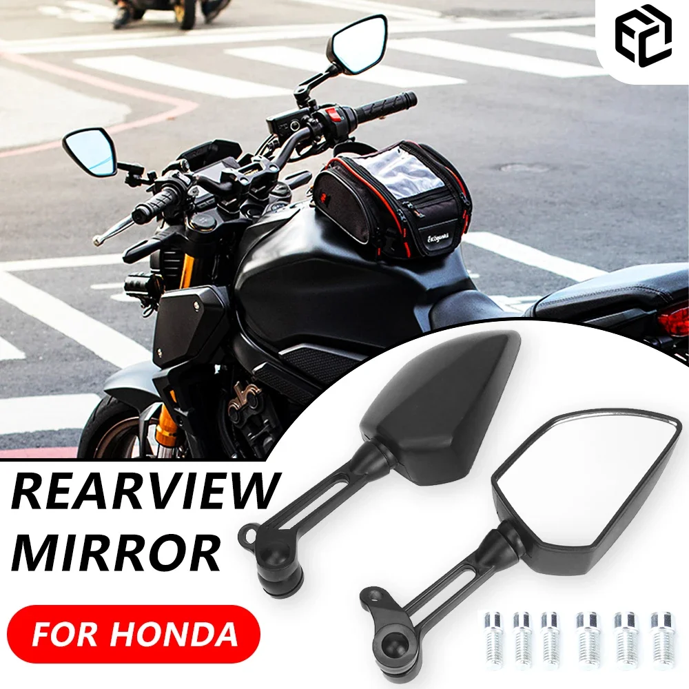 2 PCS/Set Motorcycle Rearview Mirror For Honda CB650R CB400 CB650F CB1000R CBR1000RR CB1100 Large Rearview Mirror Accessories