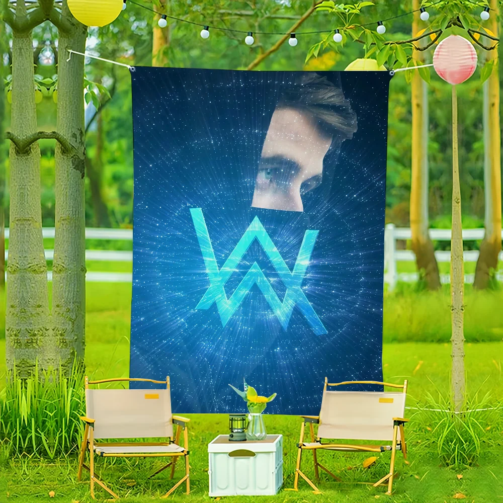 DJ A-Alan W-Walker علم لغرفة المعيشة المنزل النوم ديكور الفن المنزل حفلة نزهة ديكور راية