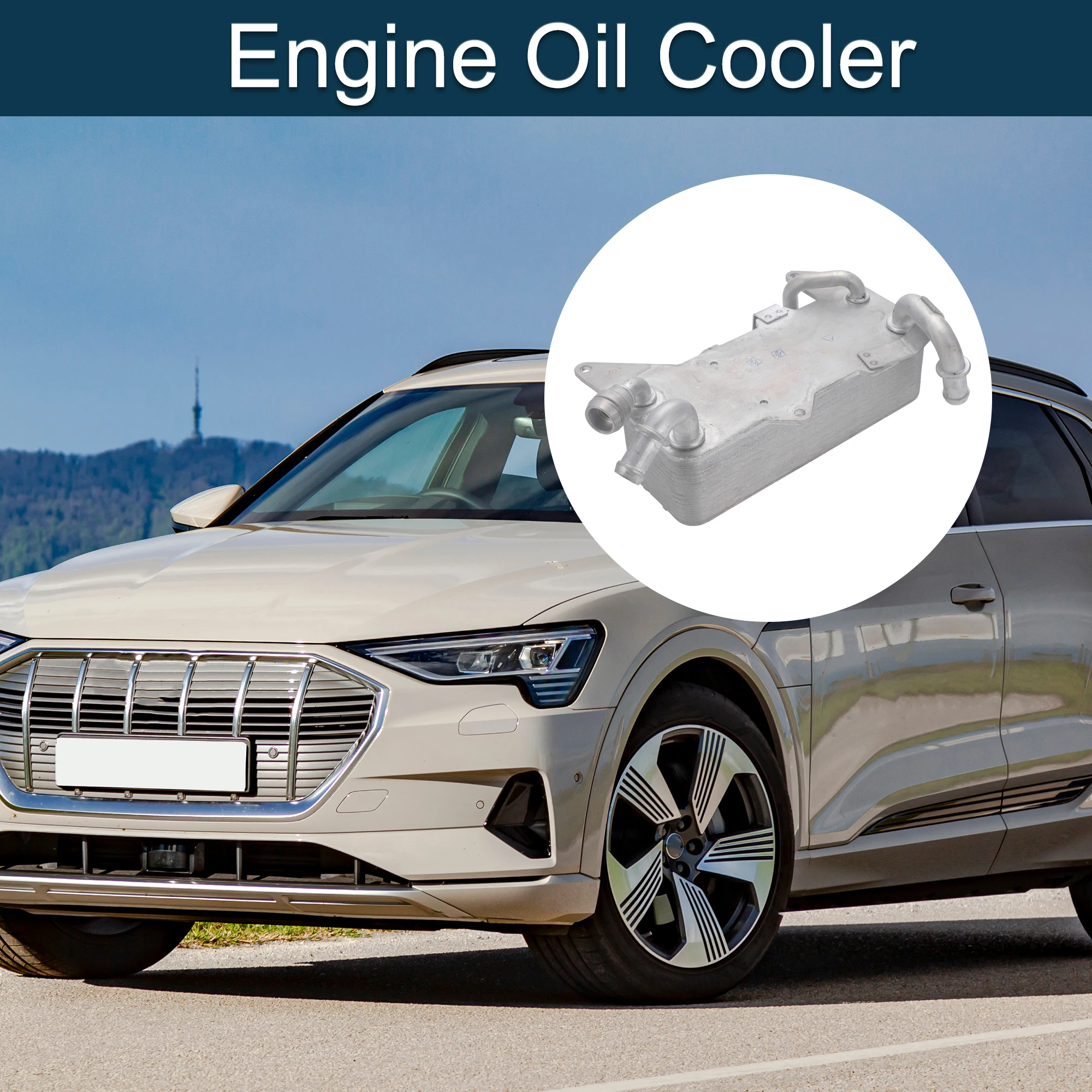 مبرد زيت المحرك UXCELL لمبرد زيت ناقل الحركة Audi A6 Quattro No.4H0317021H #1