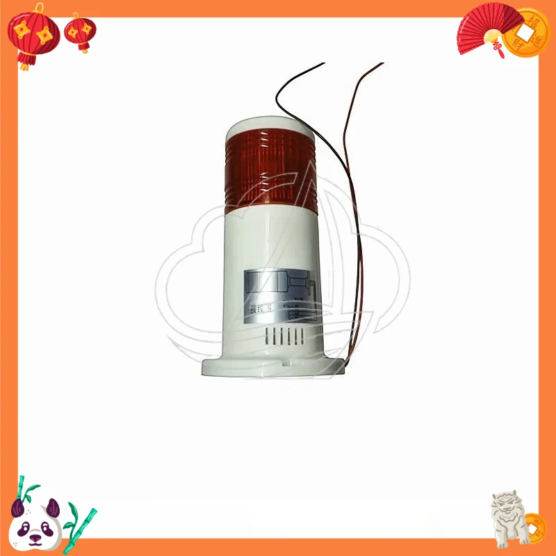 D50mm Red Blue LED Warning Light with Buzzer for Industrial Machine Tool Fault Safety Alarm