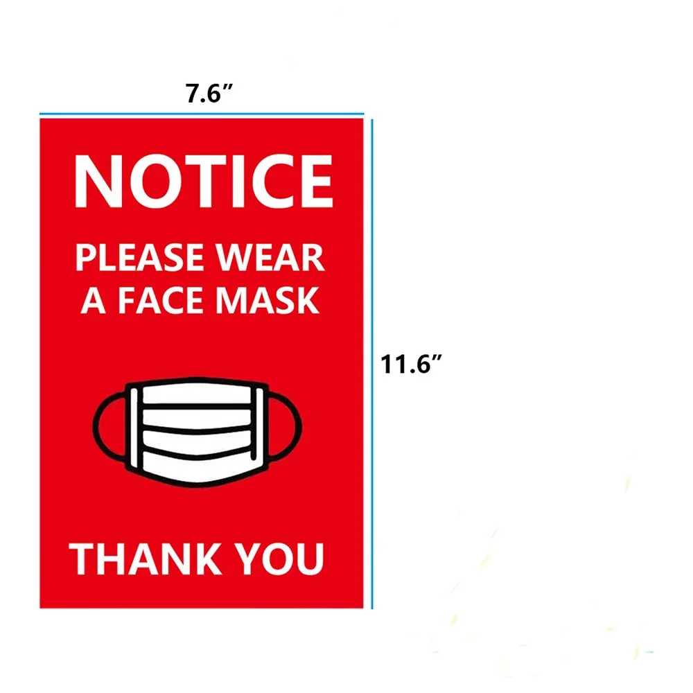 قناع الوجه مطلوب ملصق لافتة رقم M a s k بدون ملصقات ركوب لسائق سيارة Rideshare