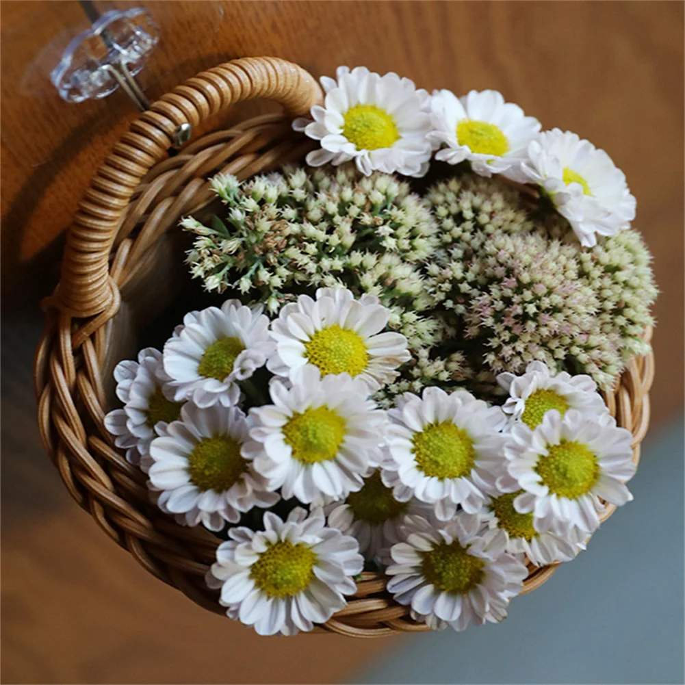 

Корзина из соломы из ротанга, корзина для хранения, ПП, плетение, пластик, портативная, имитация ротанга, настенная подвесная корзина из ротанга