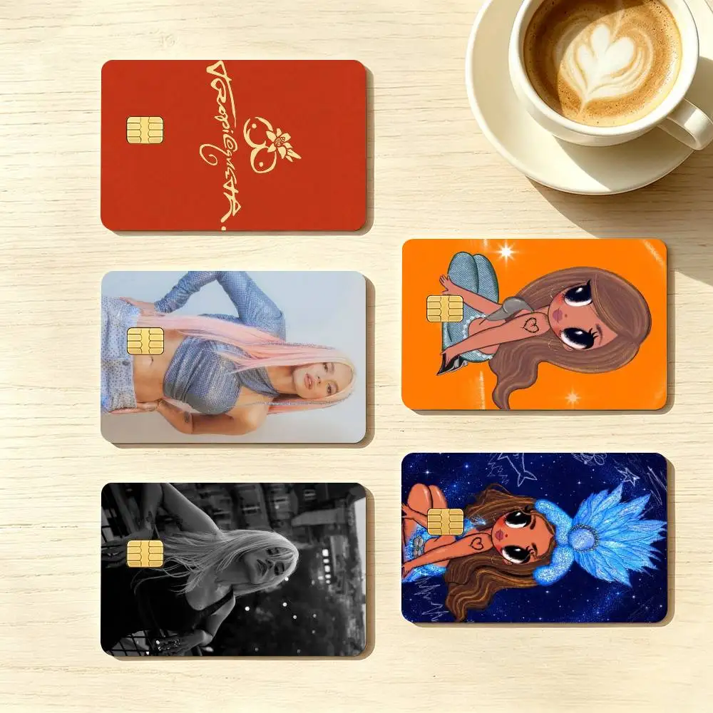 Singer Karol G  Credit Card HD Stickers Game Card Decal Small Chip Waterproof Sticker Gift