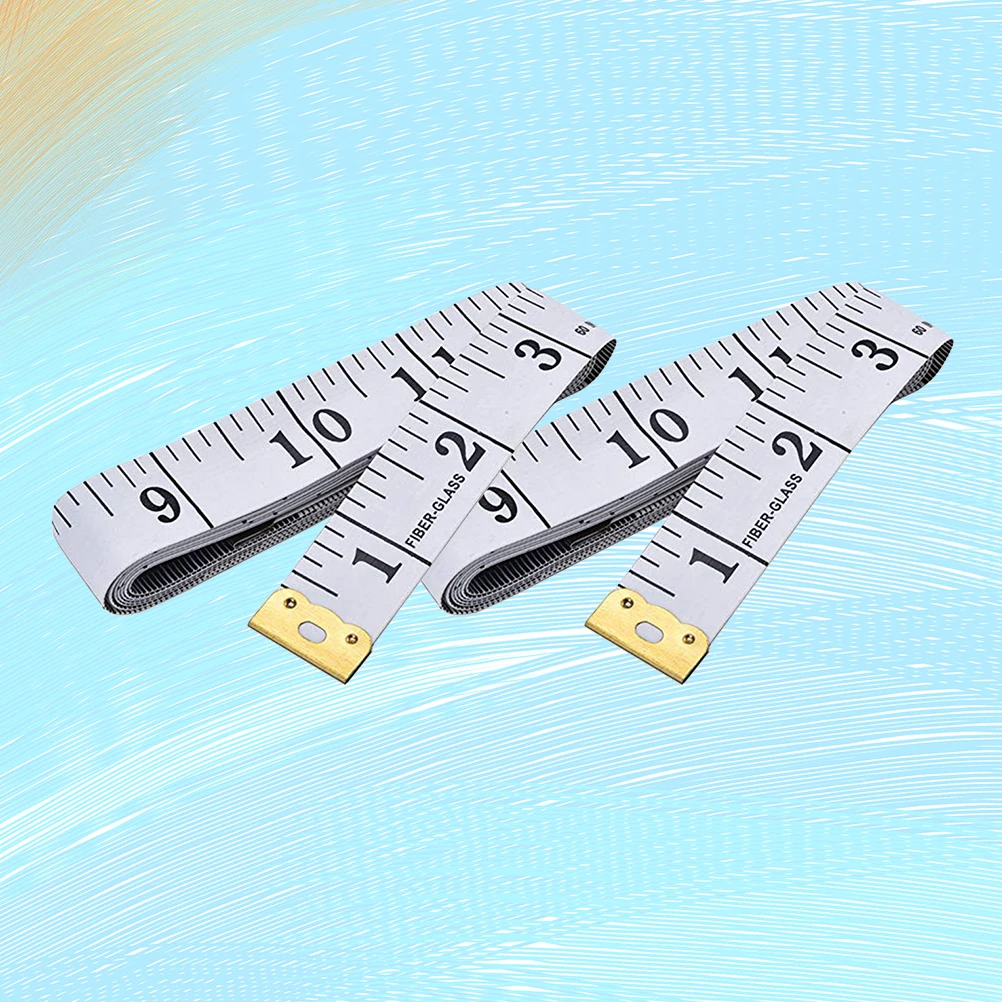 

1pc Soft Ruler Sewing Measurement Tape Flexible Foot Inch Measuring Water Resistant Vinyl Fiberglass Non Stretch