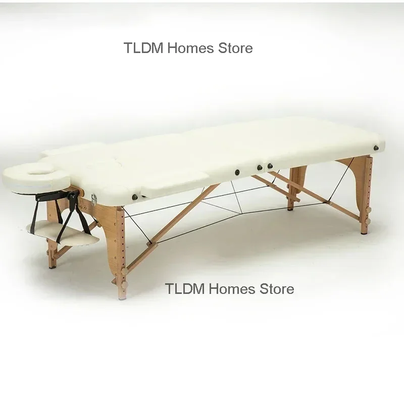 Portable Massage Acupuncture Physical Therapy Tattoo Bed Beauty Salon Folding Massage Bed Salon Furniture Wooden Massage Tables