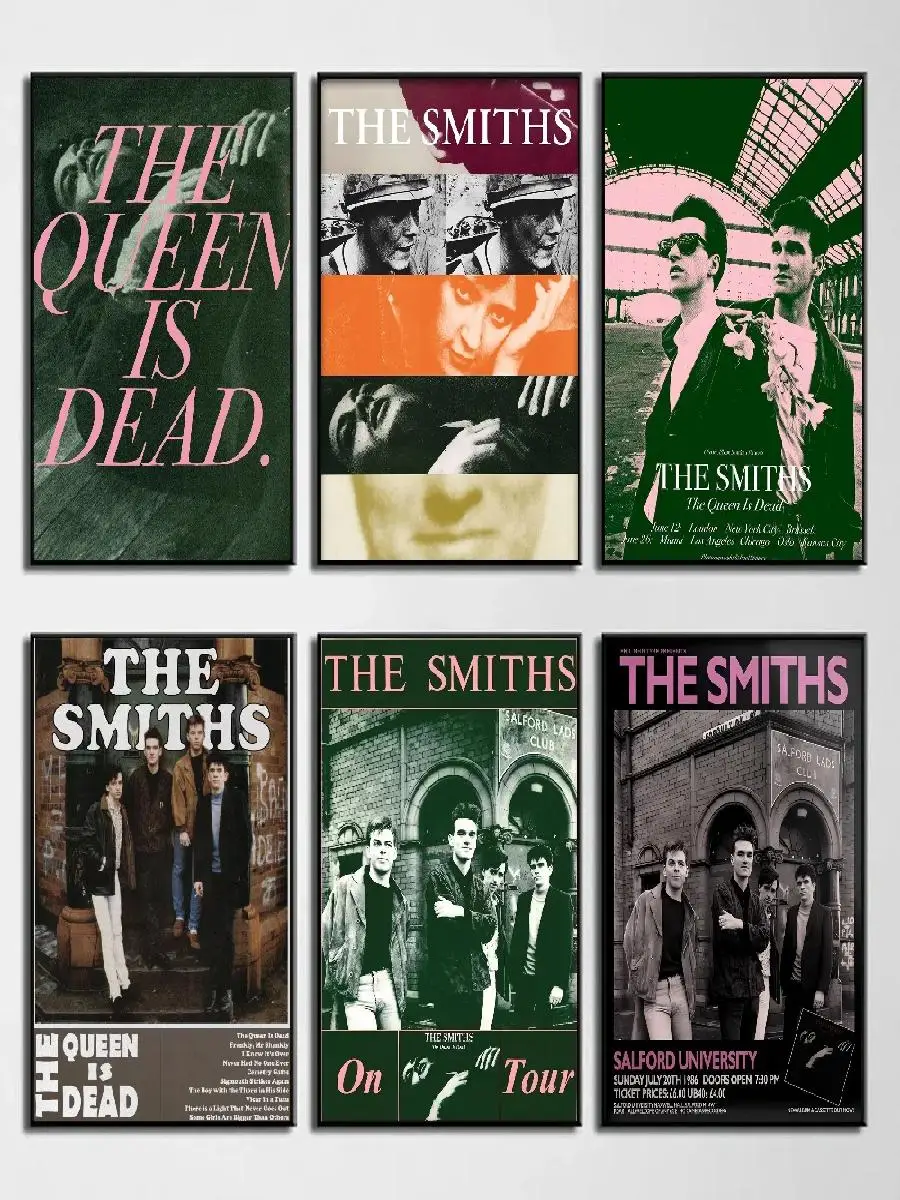 Rock Band The Smiths The Queen Is Dead Poster Print Wall Art for Home Living Room Bedroom Bar Cafe Decor