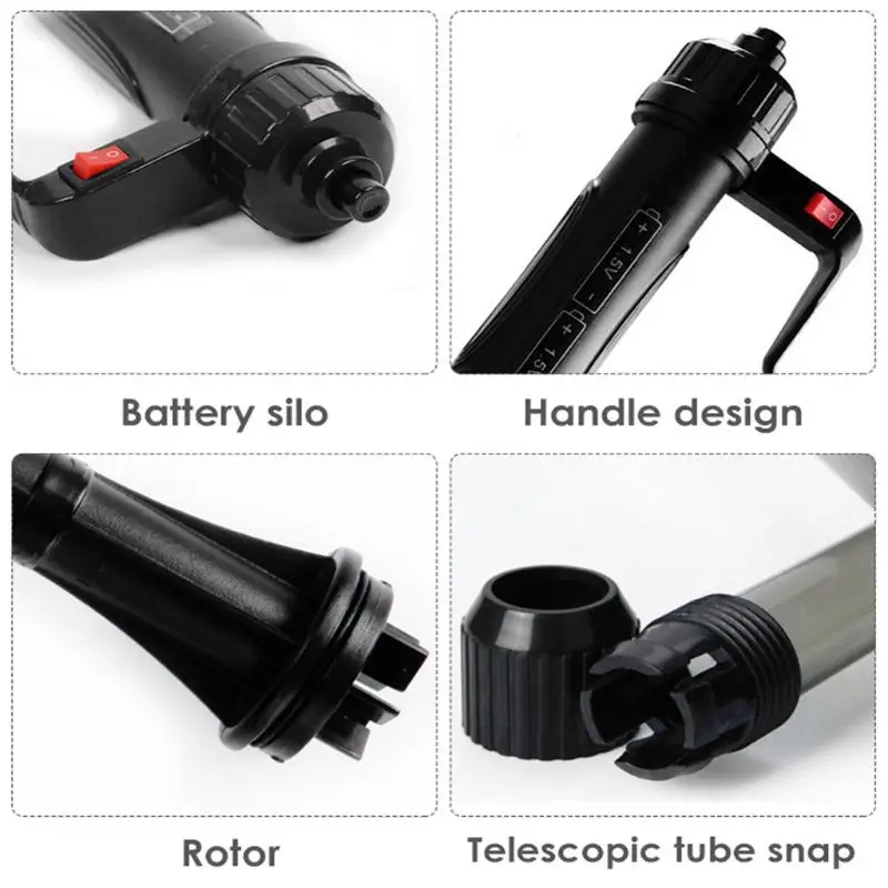 New 220V Powerful Suction Aquarium Electric Syphon Operated Fish Tank Sand Washer Vacuum Gravel Water Changer Siphon