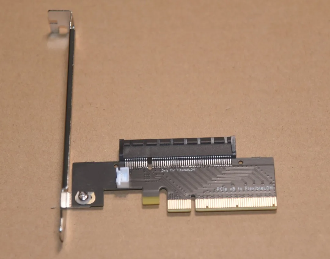 PCIe X8 Riser card for HP HPE FlexibleLOM 331FLR 530FLR 366FLR 560FLR 561FLR 544FLR 544FLR with bracket