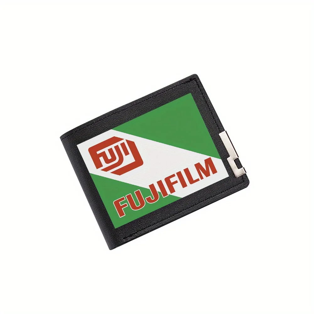 

Логотип бренда FUJI, дизайн зеленого фона, мужской кошелек с принтом, простой современный стильный бизнес, Рождество отца и бойфренда