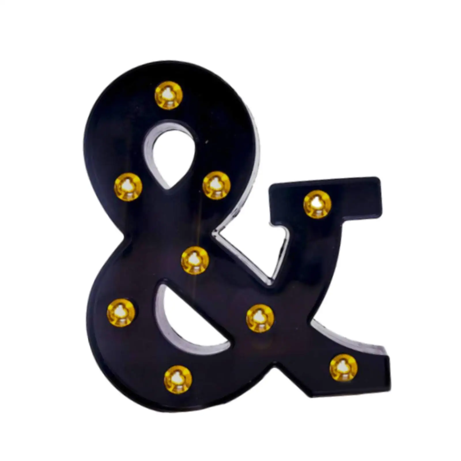 LED Ampersand Symbol Marquee Letter Light Illuminated Lighted Alphabet Letter