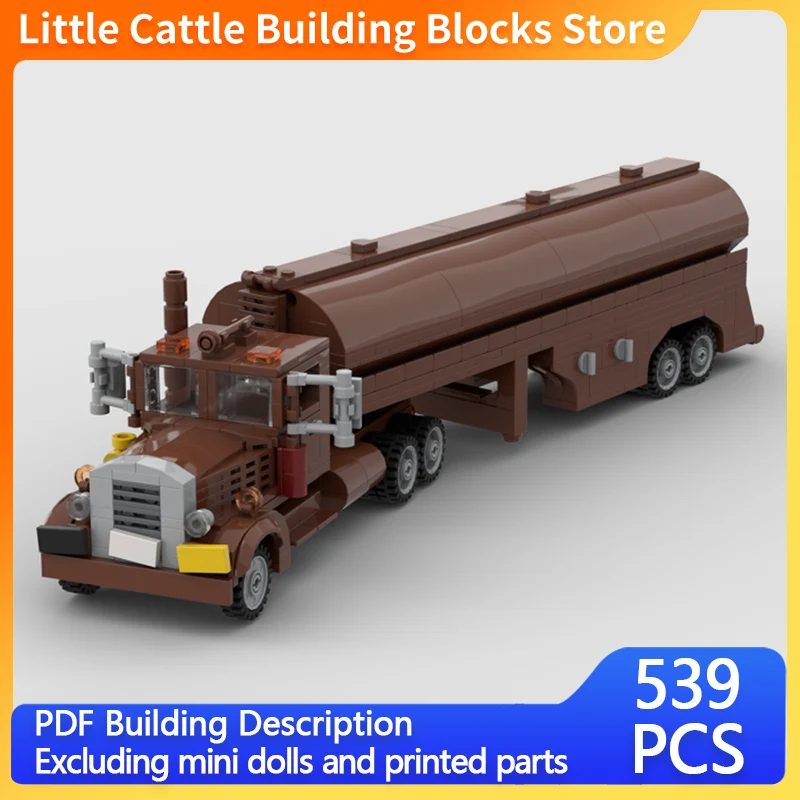 Popular Movie Model MOC Building Bricks Heavy Tanker Truck Modular Technology Gifts Holiday Assemble Children Toys Suit