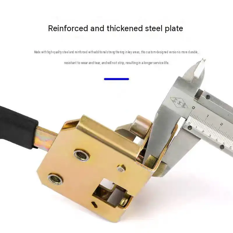 Universal Metal Door Lock Handle for Heavy Machinery Forklift Tractor Electric Tricycle Durable Industrial Locking Latch