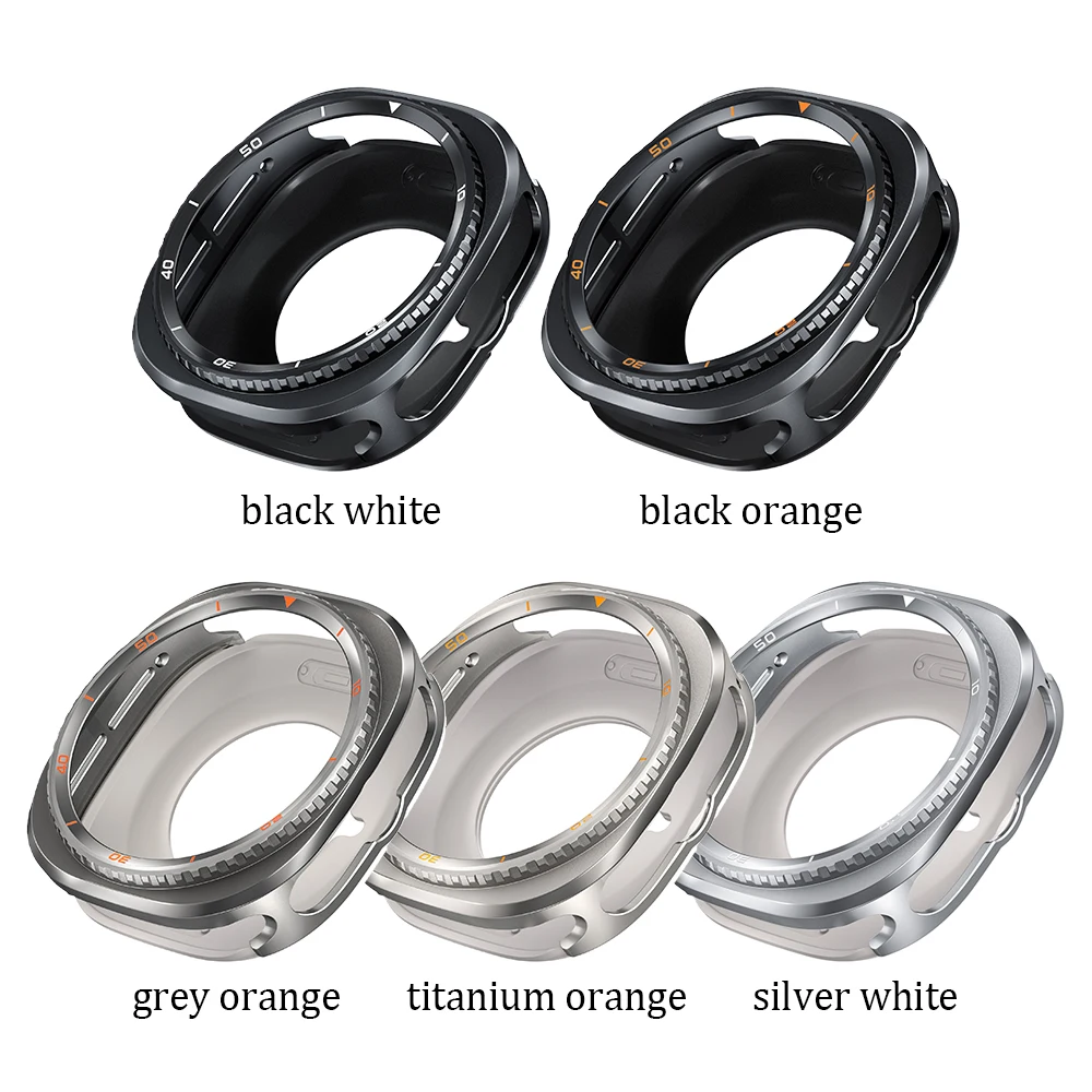 حافظة من سبائك الألومنيوم لساعة سامسونج جالاكسي الترا 2025 47 مللي متر غطاء فاخر لهاتف جالاكسي الترا 2024 ترقية إلى 8 ملحقات كلاسيكية #5