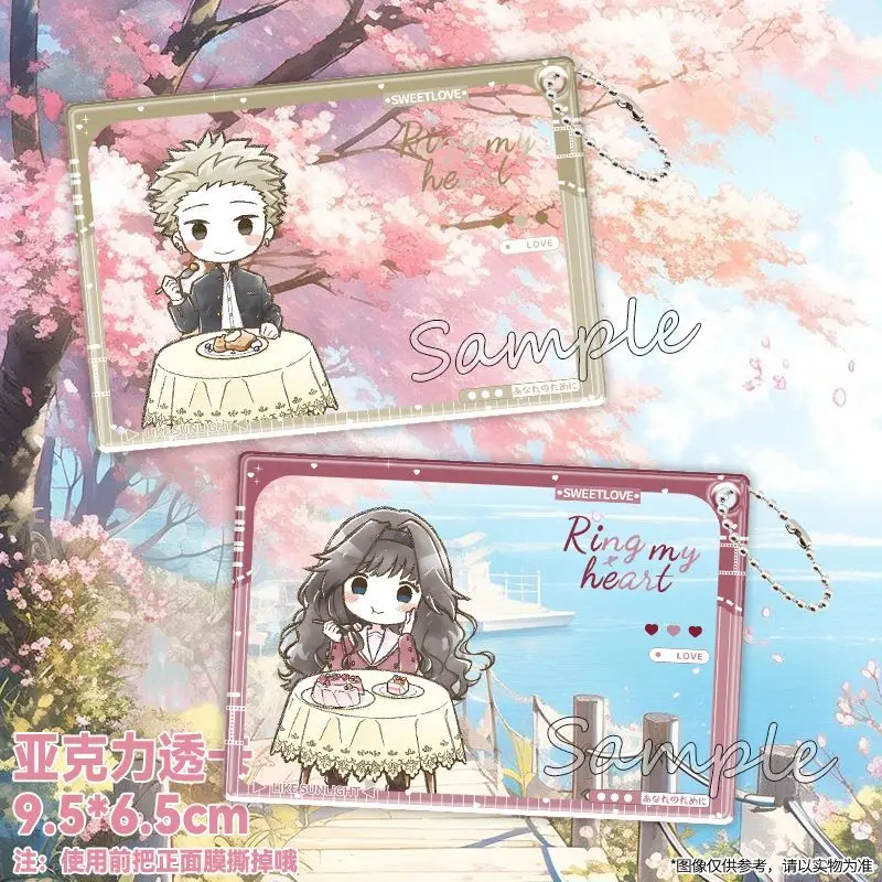 Anime Kaoru Hana wa Rin a Saku Waguri Kaoruko accesorios de fotografía Diy dibujos animados nueva tarjeta transparente acrílica regalos de cumpleaños