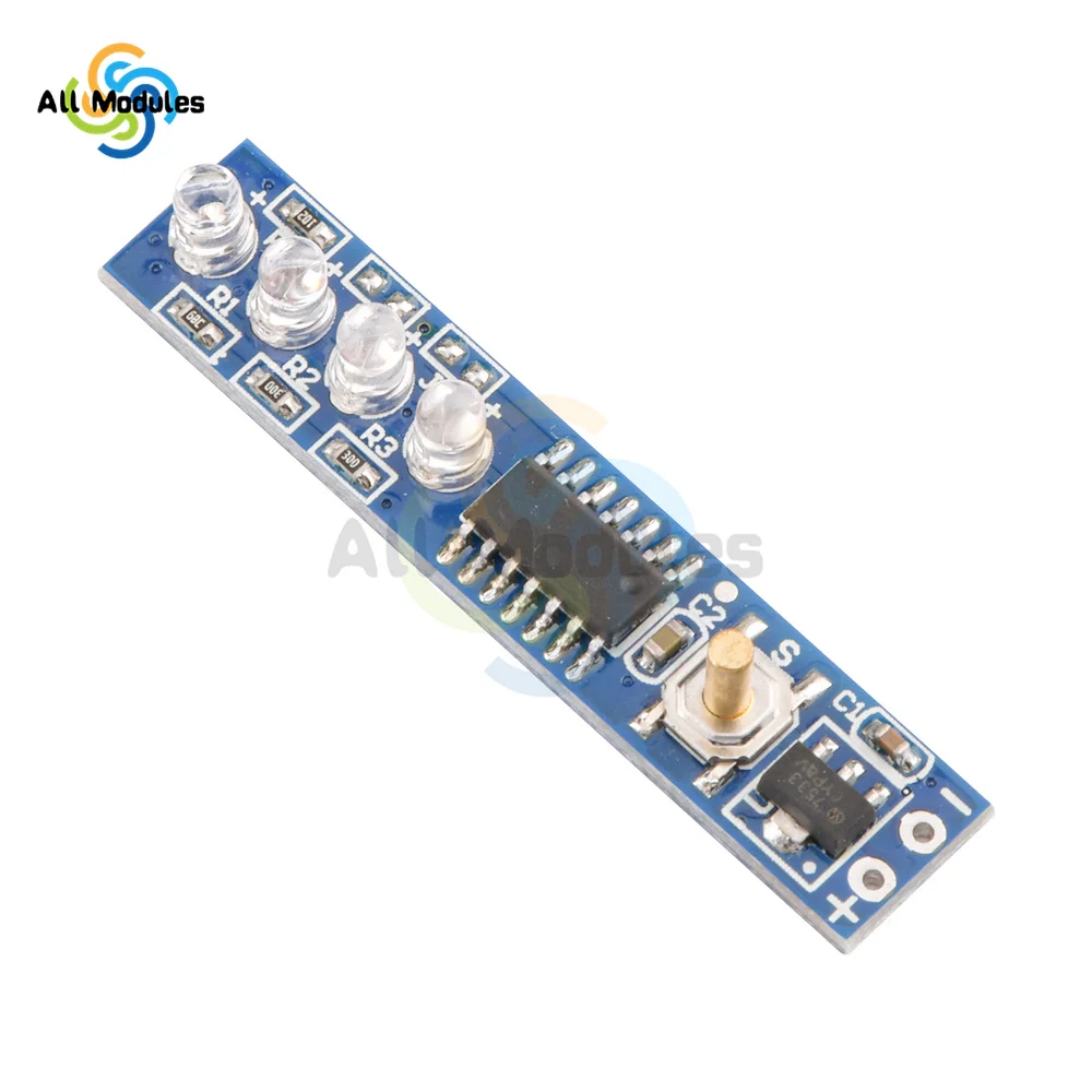 1S 2S 3S 4S Lithium Battery Capacity Indicator LED Indicator Display Board Module Power Level For 18650 Lithium Battery DIY Kit